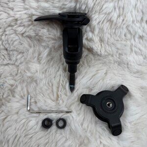 Quad Lock Motorcycle Handlebar Clamp Mount Pro Black w/ Vibration Dampener
